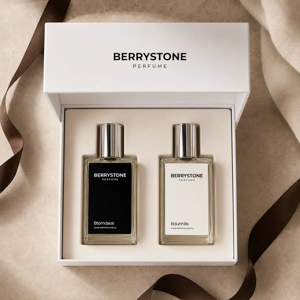 Berrystone two-bottle perfume gift set unboxing