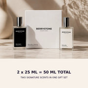 Berrystone two 25 ml perfume bottles providing 50 ml total